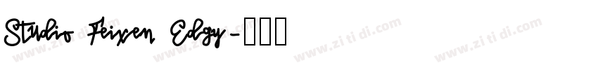 Studio Feixen Edgy字体转换